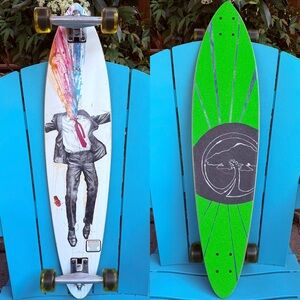 Arbor Skateboards Fish “Acid In The Ice Cream” Complete Longboard Skateboard 37”